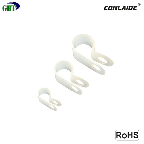 1/4" R type Nylon Plastic Clip Wire Clamp